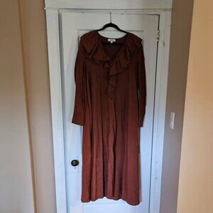 Cos ruffle midi dress